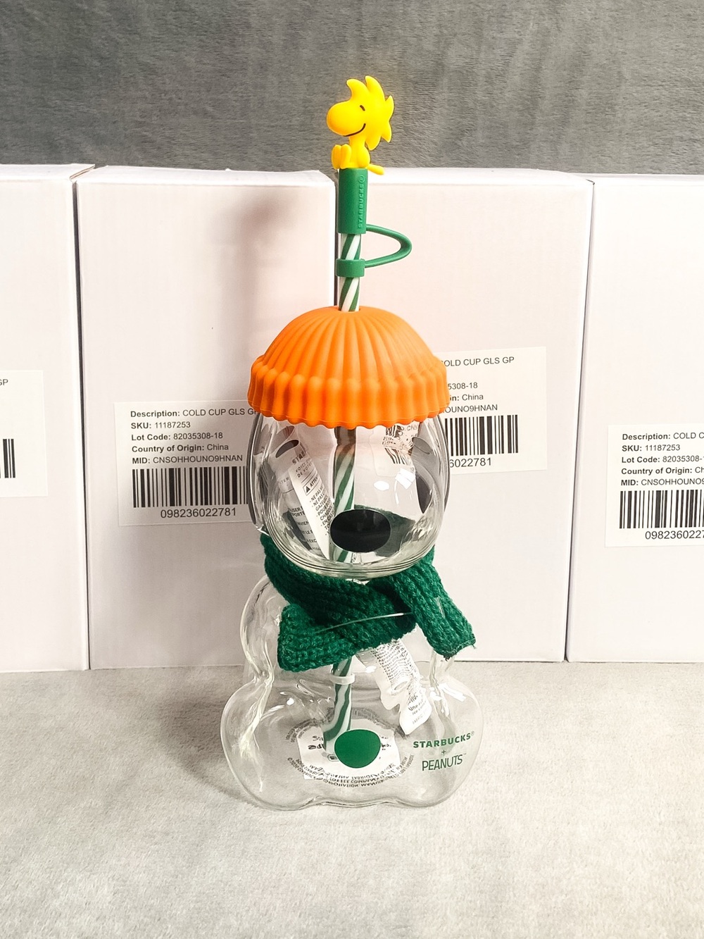 Starbucks x Peanuts Collection Snoopy Glass Cup